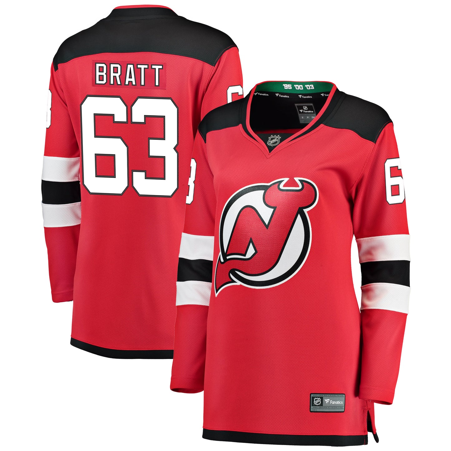 Jesper Bratt New Jersey Devils Fanatics Branded Women's Home Breakaway Player Jersey - Red