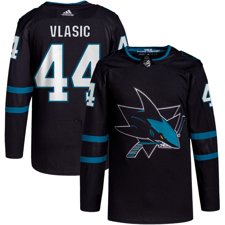 Marc-Edouard Vlasic San Jose Sharks adidas Alternate Primegreen Authentic Pro Jersey - Black