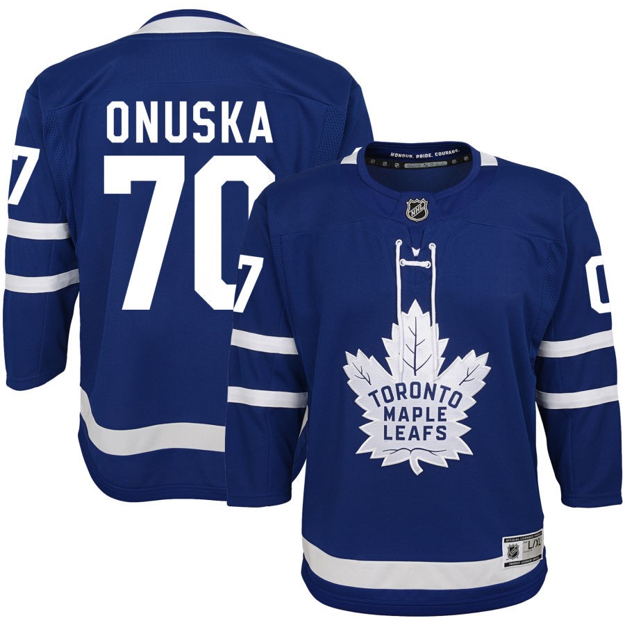 Matt Onuska Toronto Maple Leafs Youth Home Premier Jersey - Blue