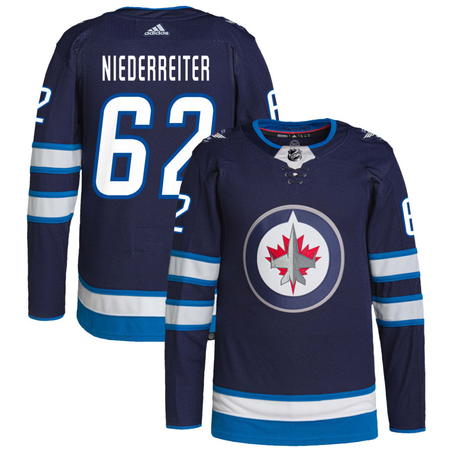 Nino Niederreiter Winnipeg Jets adidas Home Authentic Pro Jersey - Navy