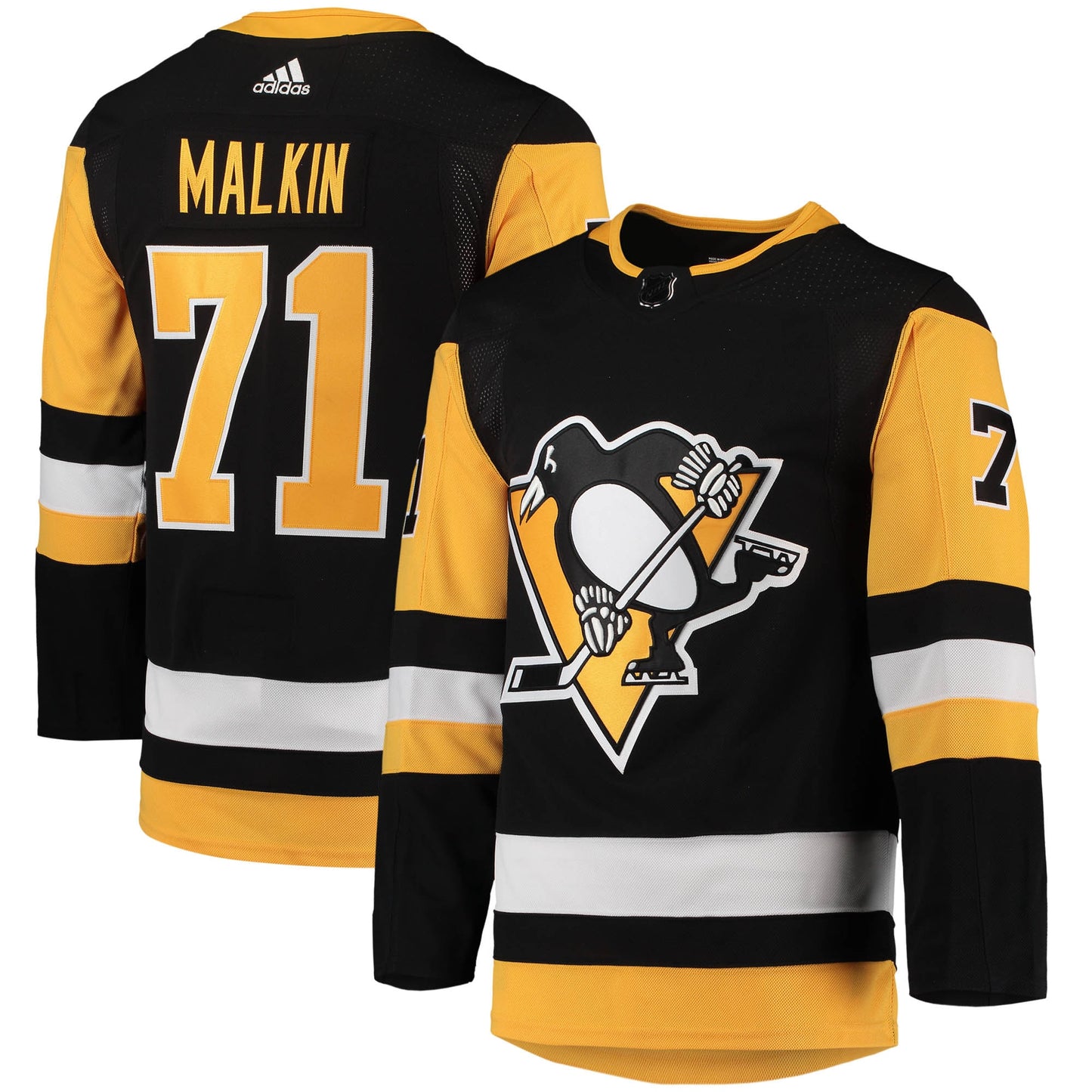 Evgeni Malkin Pittsburgh Penguins adidas Home Primegreen Authentic Pro Player Jersey - Black